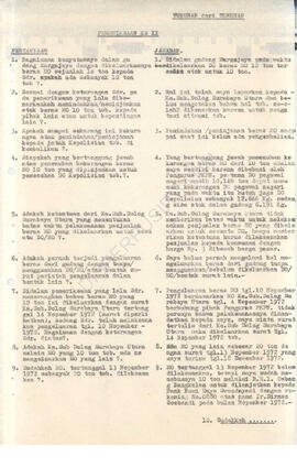 Surat Bupati KDH TKII bangkalan kepada pembantu Gub di pamekasan tanggal 22 des 1972 tentang lapo...