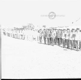 Suasana upacara peringatan Hari Pahlawan depan kantor Gubernuran di Surabaya, 10 – 11  – 1969