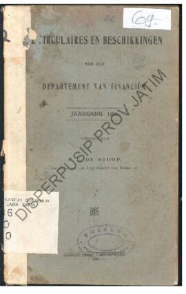 Circuiaires en Beschikkingen van het Dept. van Financien Jaargang 1920 Verzameld door A. L. de st...