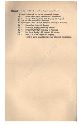 Surat Bupati KDH TK II Sampang kepada Gubernur KDH TK I Jatim tagl 28 januari 1972 tentang Demons...