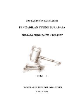 Pengadilan Tinggi Surabaya Perkara Perdata (Buku-III) (2039-2785)
