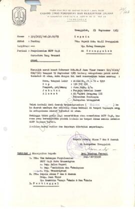 Surat dari Pemerintah Propinsi Daerah Tk. I Jawa Timur Cabang Dinas P & K Daerah