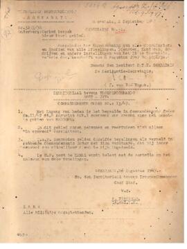 Surat edaran No. 51 dari den territoriator hevans troepen Commandar kepada Aange boden ter kennis...