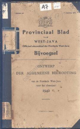 Provincial blad van West-Java officieel nieuwsblad der provincie West-Java bijvoegsel ontwerp der...