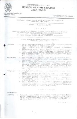 Surat Keputusan Ka.Kanwil Dep.Kes Prop Jatim Nomor : HK.00.06.6.2.206 tentang pemberian ijin teta...