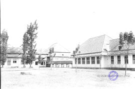 Djawatan gedung. Tgl. 11 Pebruari 1953. Sebelum menjadi RS Dr. Soetomo bernama RSUP dan desa Kara...