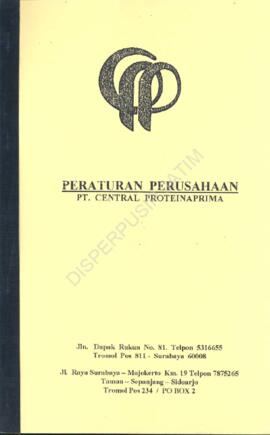 Surat Kakanwil Depnaker Prop.Jatim kepada pimpinan PT.Central Proteina Prima Jl.Dupak Rukun no.81...